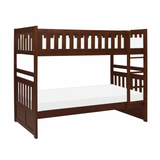Rowe Dark Cherry Twin/Twin Bunk Bed from Homelegance - Luna Furniture