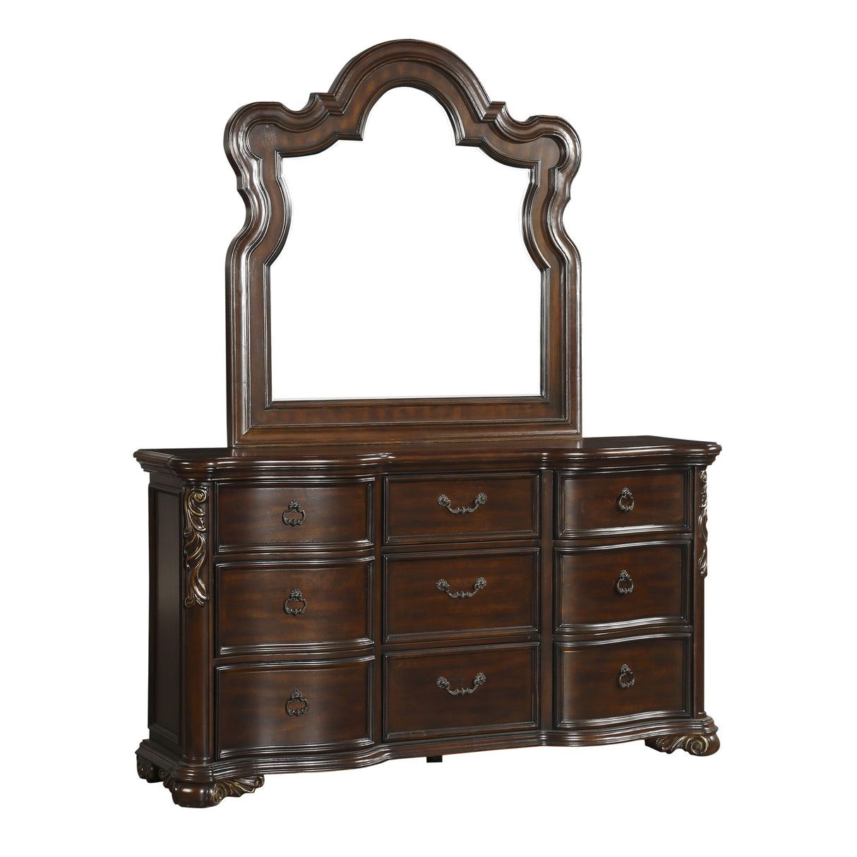 Royal Highlands Rich Cherry Mirror (Mirror Only) from Homelegance - Luna Furniture