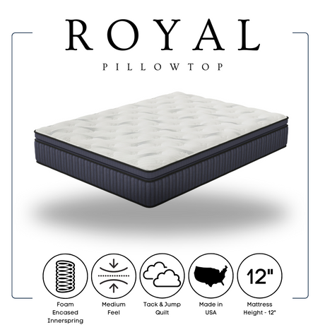 Royal Ultra Plush 12" Hybrid King Mattress from Happy Homes - Luna Furniture