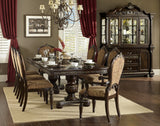 Russian Hill Warm Cherry 112" Double Pedestal Extendable Dining Set from Homelegance - Luna Furniture