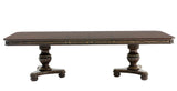Russian Hill Warm Cherry 112" Double Pedestal Extendable Dining Table from Homelegance - Luna Furniture