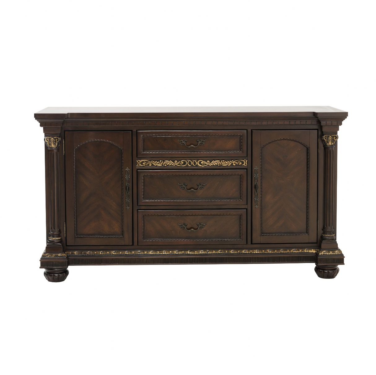 Russian Hill Warm Cherry Buffet from Homelegance - Luna Furniture