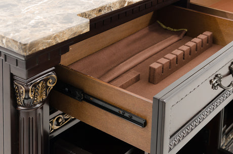 Russian Hill Warm Cherry Server from Homelegance - Luna Furniture