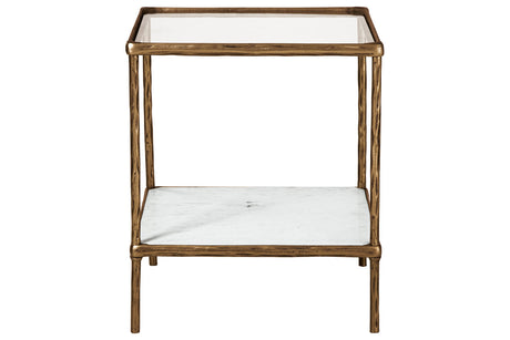 Ryandale Antique Brass Finish Accent Table from Ashley - Luna Furniture