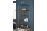 Ryandale Antique Brass Finish Bookcase from Ashley - Luna Furniture