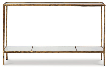 Ryandale Antique Brass Finish Console Sofa Table from Ashley - Luna Furniture