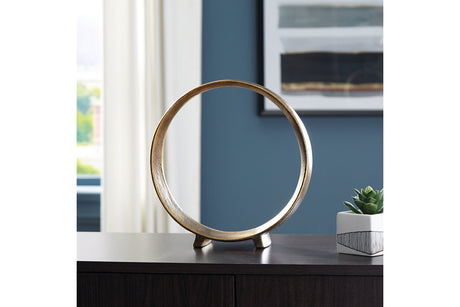 Ryandale Antique Brass Finish Sculpture from Ashley - Luna Furniture