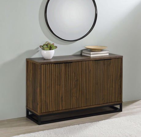 Ryatt Dark Pine 4-Door Engineered Wood Accent Cabinet from Coaster - Luna Furniture