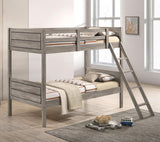 Ryder Weathered Taupe Twin over Twin Bunk Bed from Coaster - Luna Furniture