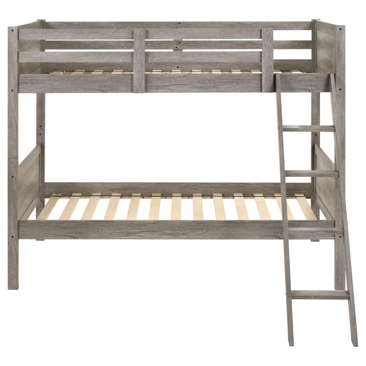 Ryder Weathered Taupe Twin over Twin Bunk Bed from Coaster - Luna Furniture
