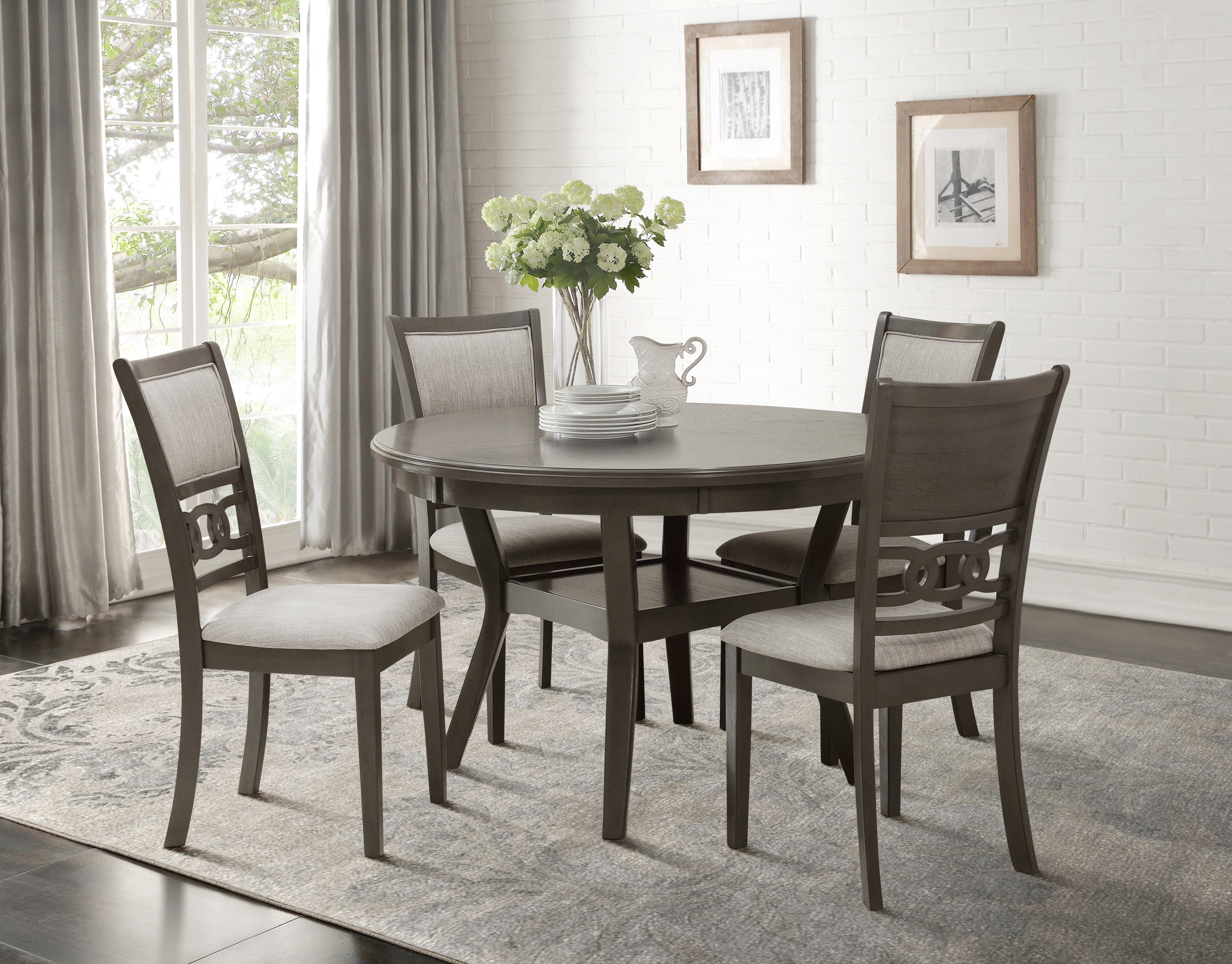 Savor Gray 5-Piece Dining Set from Homelegance - Luna Furniture