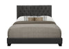 Barzini Dark Gray Full Upholstered Bed - Luna Furniture