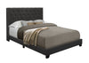 Barzini Dark Gray Full Upholstered Bed - Luna Furniture