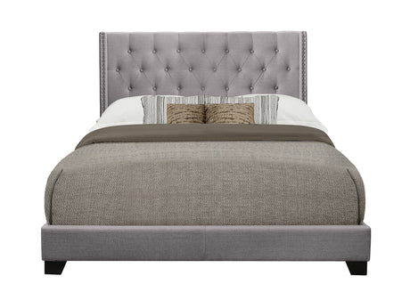 Barzini Gray Full Upholstered Bed from Homelegance - Luna Furniture