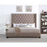 Melody Brown Queen Upholstered Bed