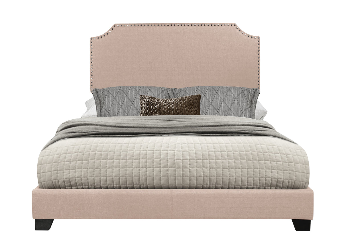 Miranda Beige Full Upholstered Bed from Homelegance - Luna Furniture