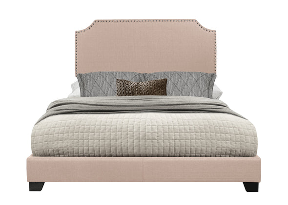 Miranda Beige King Upholstered Bed