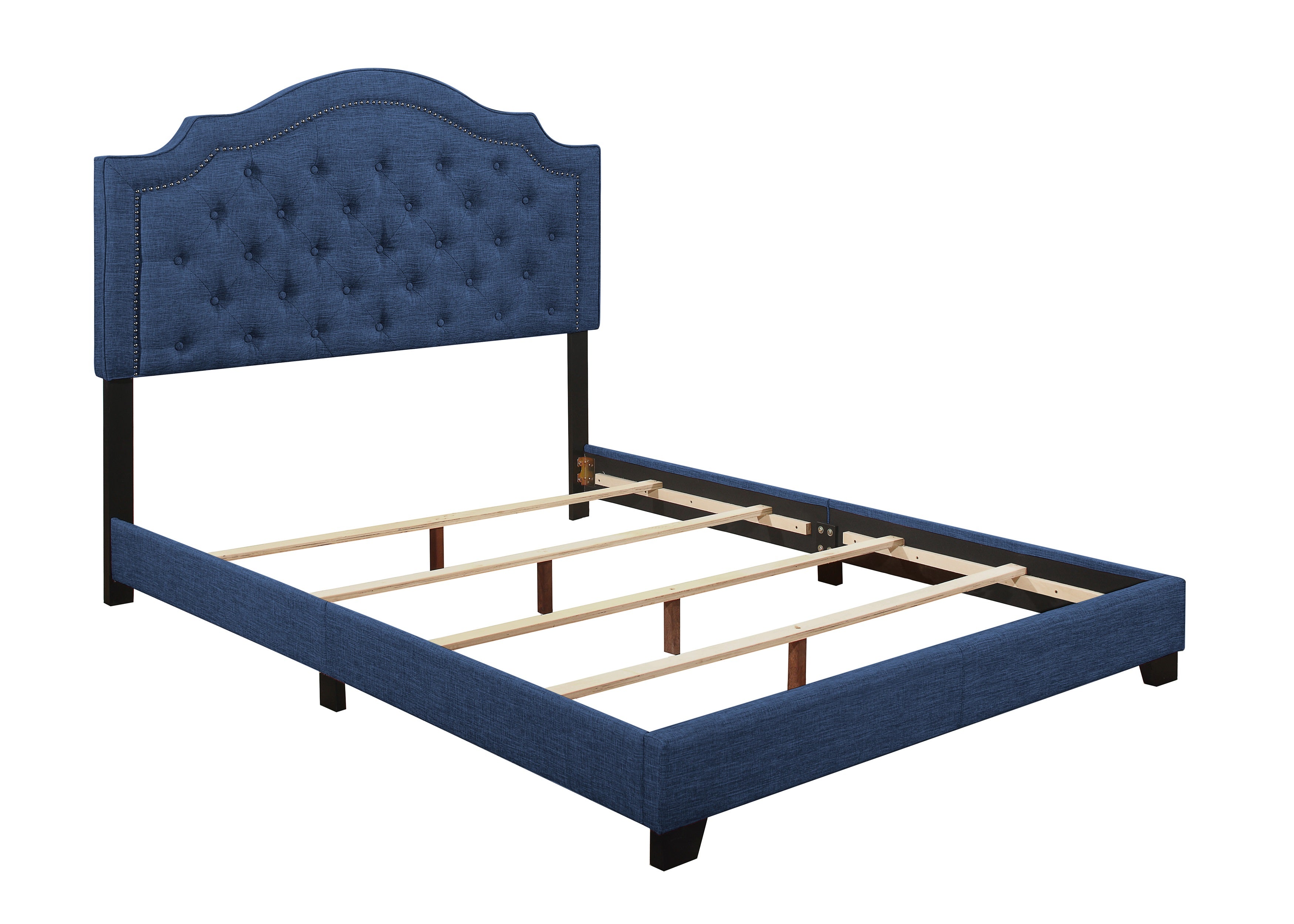 Sandy Blue Full Upholstered Bed from Homelegance - Luna Furniture