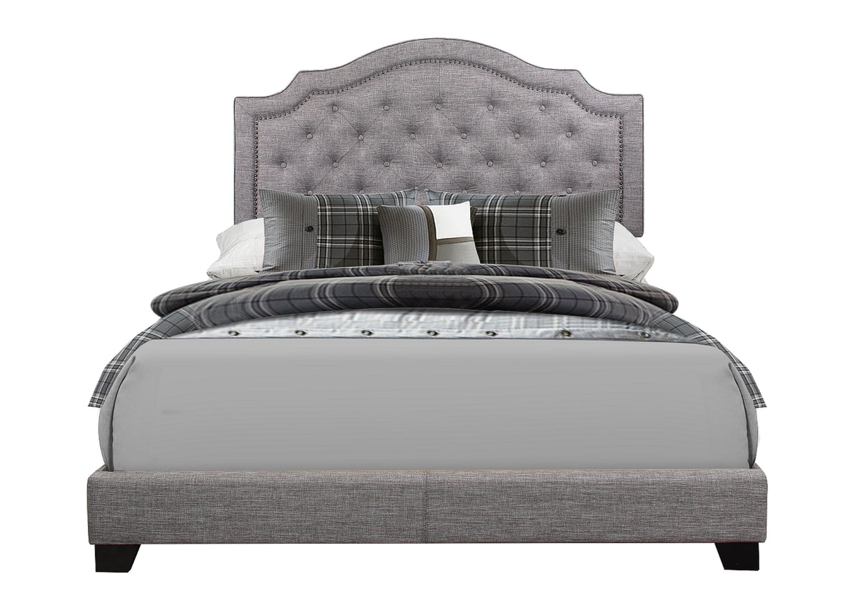 Sandy Gray Full Upholstered Bed from Homelegance - Luna Furniture