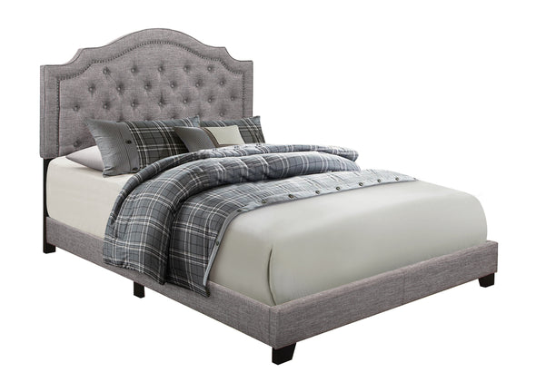 Sandy Gray Queen Upholstered Bed