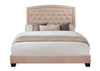Linda Beige Queen Upholstered Bed
