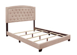 Linda Beige King Upholstered Bed from Homelegance - Luna Furniture