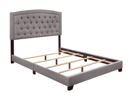 Linda Gray Queen Upholstered Bed from Homelegance - Luna Furniture