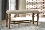 [SPECIAL] Lettner Gray/Brown Dining Bench from Ashley - Luna Furniture