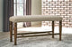 [SPECIAL] Lettner Gray/Brown Dining Bench from Ashley - Luna Furniture