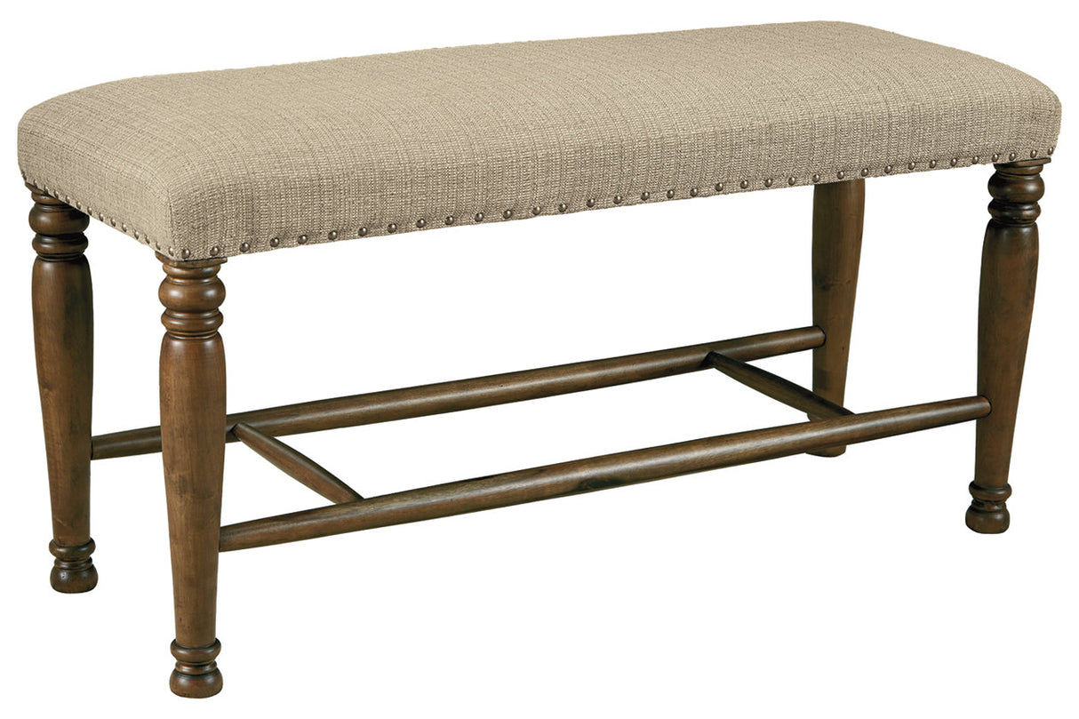 [SPECIAL] Lettner Gray/Brown Dining Bench from Ashley - Luna Furniture