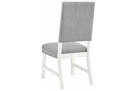 [SPECIAL] Nashbryn Gray/White Dining Chair, Set of 2 from Ashley - Luna Furniture