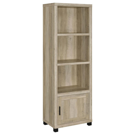 Sachin Antique Pine 3-Shelf Media Tower With Storage Cabinet from Coaster - Luna Furniture