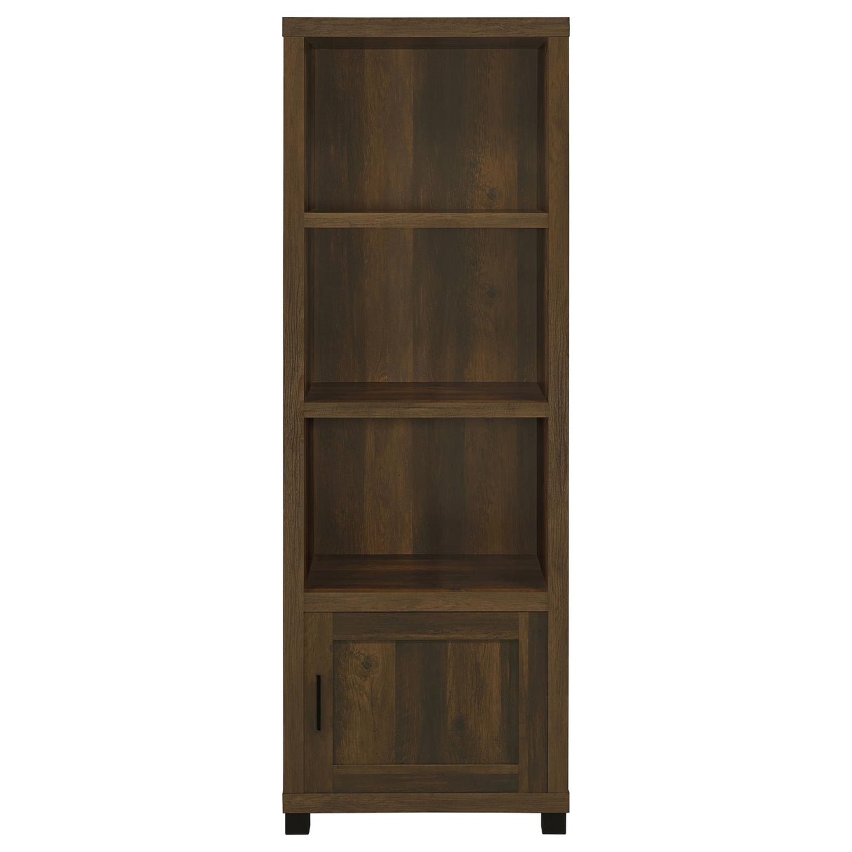 Sachin Dark Pine 3-S helf Media Tower With Storage Cabinet from Coaster - Luna Furniture