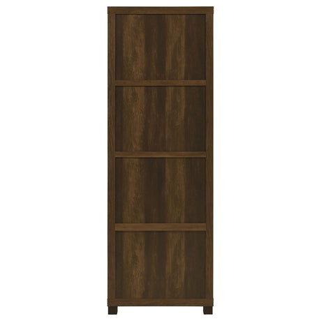Sachin Dark Pine 3-S helf Media Tower With Storage Cabinet from Coaster - Luna Furniture