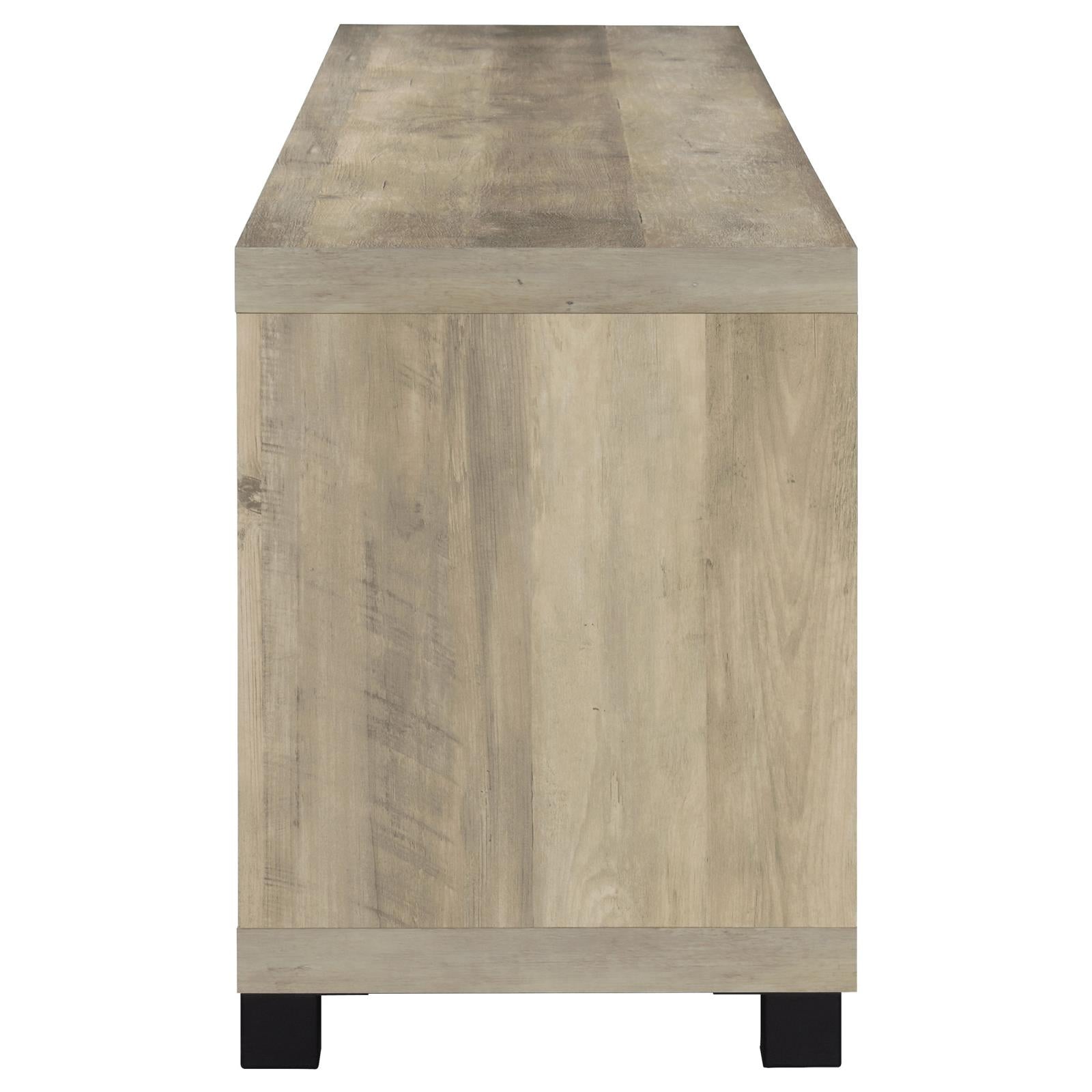 Sachin Rectangular TV Console with Glass Doors - Luna Furniture