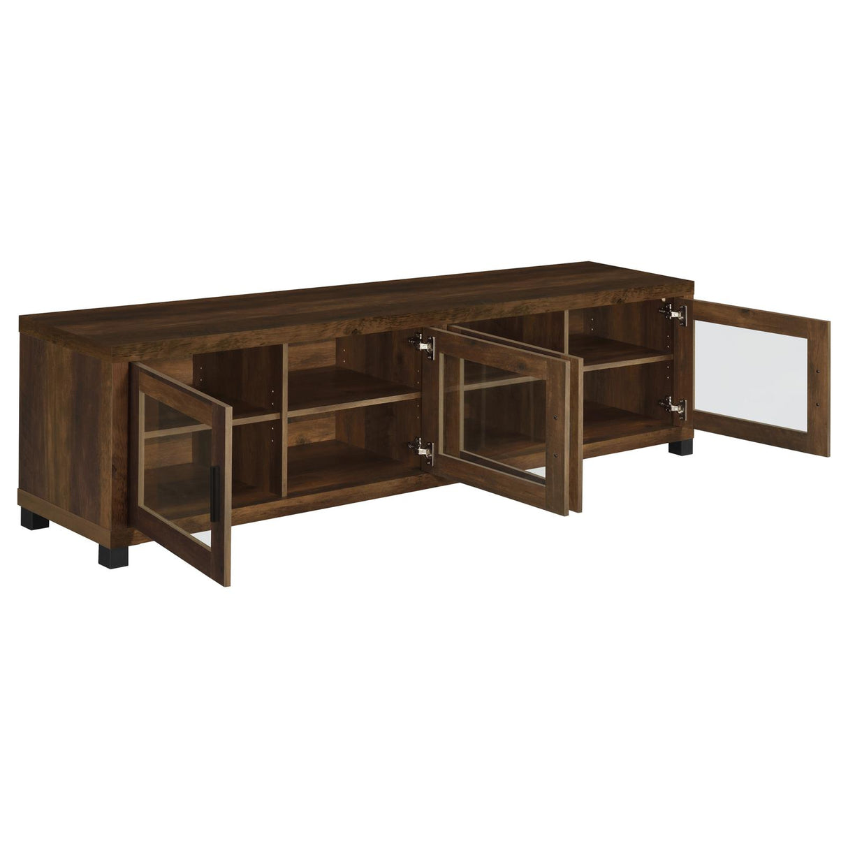 Sachin Rectangular TV Console with Glass Doors from Coaster - Luna Furniture