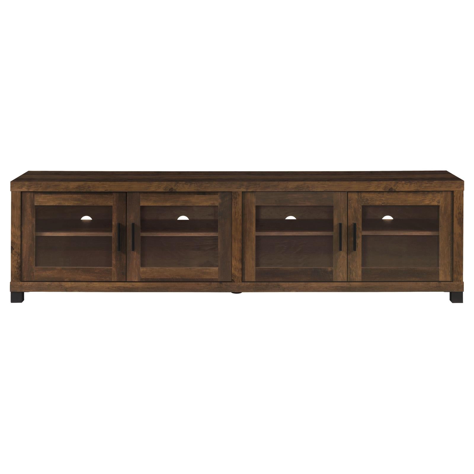 Coaster Sachin Rectangular TV Console with Glass Doors - Luna