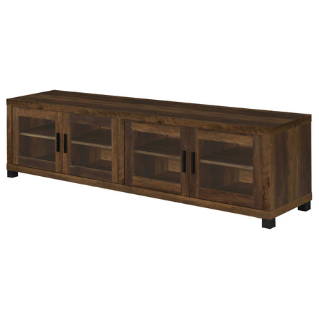 Sachin Rectangular TV Console with Glass Doors from Coaster - Luna Furniture