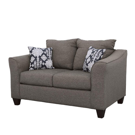 Salizar Gray Flared Arm Loveseat from Coaster - Luna Furniture