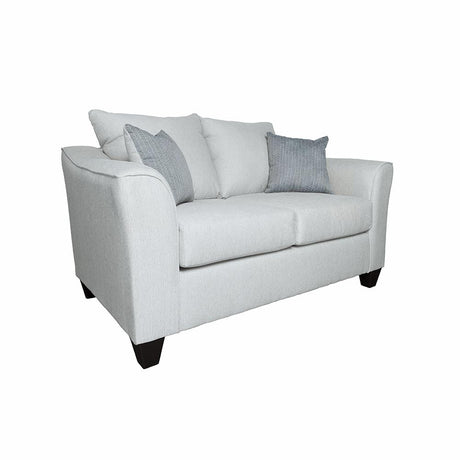 Salizar Gray Mist Upholstered Track Arm Fabric Loveseat from Coaster - Luna Furniture