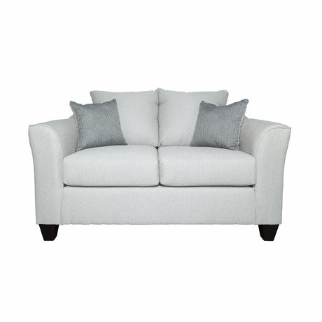 Salizar Gray Mist Upholstered Track Arm Fabric Loveseat from Coaster - Luna Furniture