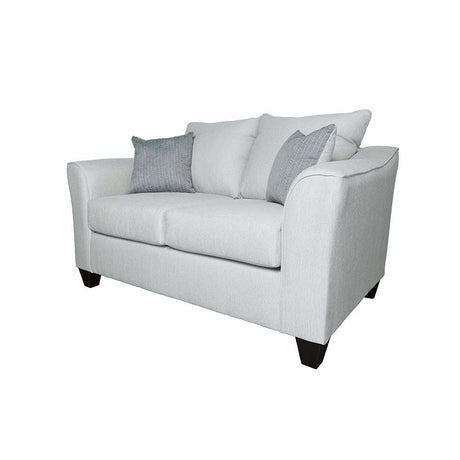 Salizar Gray Mist Upholstered Track Arm Fabric Loveseat from Coaster - Luna Furniture