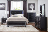 Salon Black Nightstand from Homelegance - Luna Furniture