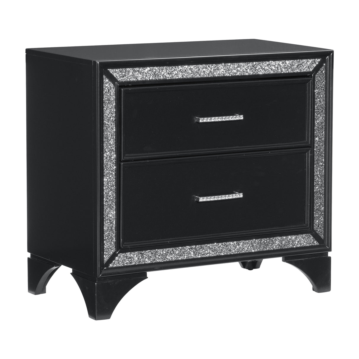 Salon Black Nightstand from Homelegance - Luna Furniture