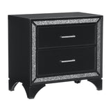 Salon Black Nightstand from Homelegance - Luna Furniture