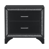 Salon Black Nightstand from Homelegance - Luna Furniture