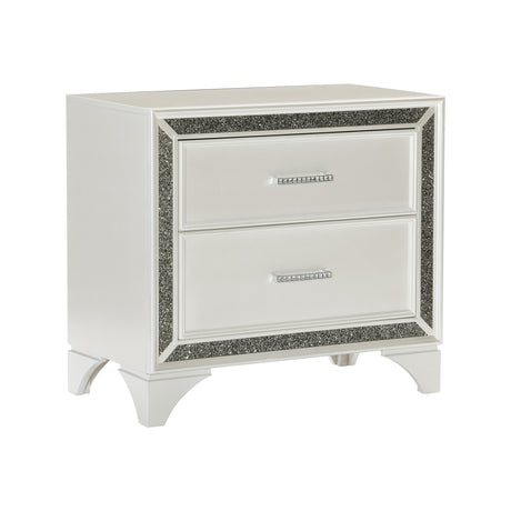 Salon White Nightstand from Homelegance - Luna Furniture