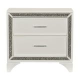 Salon White Nightstand from Homelegance - Luna Furniture