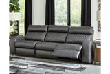 Samperstone Gray 3-Piece Power Reclining Sofa from Ashley Furniture - Luna Furniture