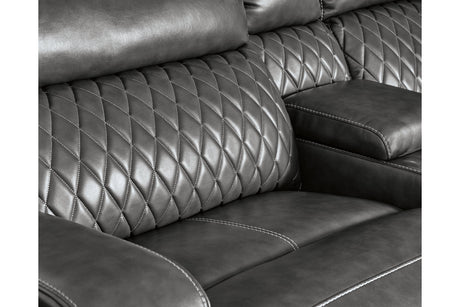 Samperstone Gray 6-Piece Power Reclining Sectional from Ashley - Luna Furniture
